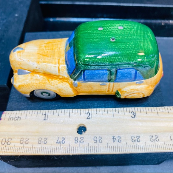 AIRSTREAM & PANEL WAGON Woody Salt & Pepper Shaker Car Camper Trailer W Stoppers - Picture 9 of 14